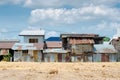 House in a poor town. Royalty Free Stock Photo